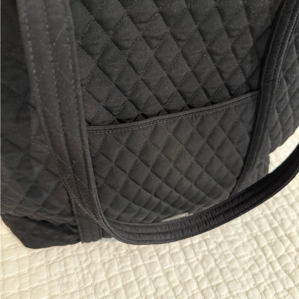 Vera Bradley Black Quilted Travel Tote Bag - Picture 5 of 7